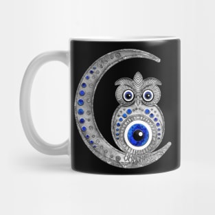 Evil Eye Amulet - Owl on the moon Mug